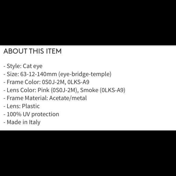 Jimmy Choo Nile 63mm Cat Eye Sunglasses NWT - Picture 10 of 10